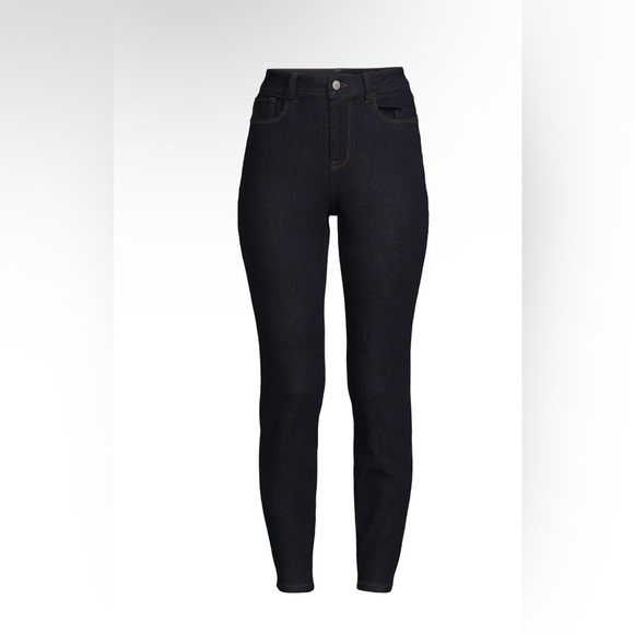 NO BOUNDARIES Skinny Jeans Size 17 Juniors High Rise Womens Dark Wash New - Picture 3 of 7